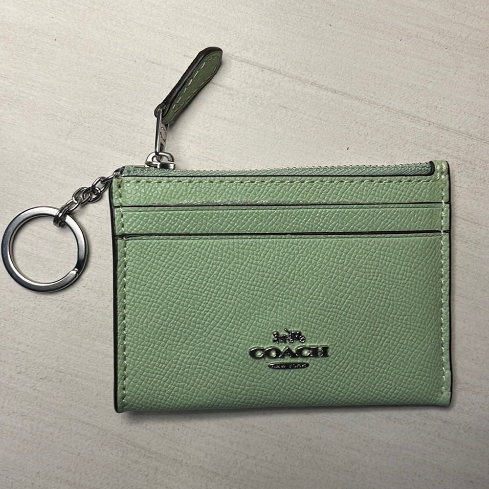 Coach Card Case in Pebble Leather